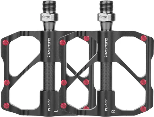Pedales de bicicleta de montaña Pedales de bicicleta de aleación de aluminio 3 rodamientos de fibra de carbono tubo de eje ligero para carretera MTB