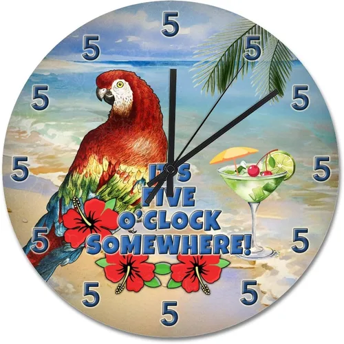 Miniatura 72 de Reloj de pared de madera rústica personalizado de 10 pulgadas, silencioso sin tictac, funciona con pilas, para sala de estar, dormitorio, cocina, En
