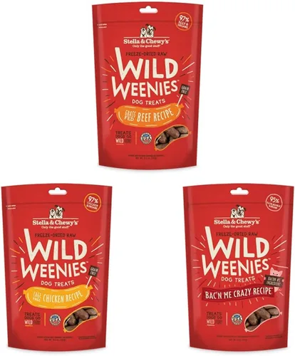 Miniatura 21 de Stella & Chewy's Golosinas para perros Wild Weenies crudas liofilizadas – Golosinas de entrenamiento con alto contenido de proteínas para perros