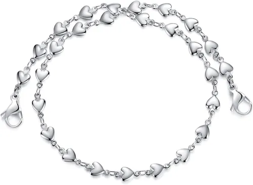Miniatura 8 de LinnaLove Pulsera de alerta médica intercambiable de acero inoxidable con eslabones de corazón