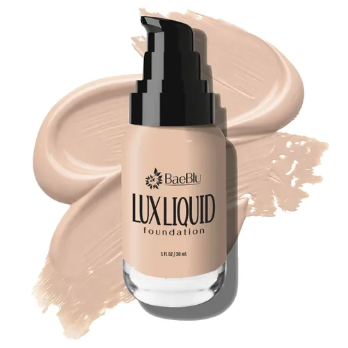 Miniatura 9 de BaeBlu LUX - Maquillaje líquido orgánico de base – Cobertura media 100% natural con acabado natural – Vegano y sin gluten para todo tipo de piel, 1