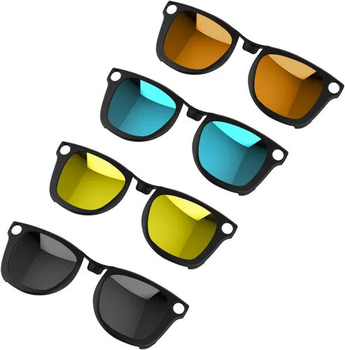 Miniatura 16 de 2 clips polarizados para Ray-Ban Meta Wayfarer y Gen 2 (RW4008/RW4012, talla L, 53-22), clip fotocromático para protección UV Meta Wayfarer Gen 2