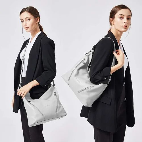 Miniatura 2 de BOSTANTEN Bolso de cuero para mujer, diseño de bolsos de hombro, Hobo