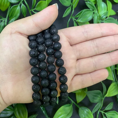 Miniatura 655 de Gem Avenue Handmade Round Bead Stretch Bracelet Unisex Natural Stone Beaded Jewelry for Men & Women, Elastic Wristband for Daily Wear