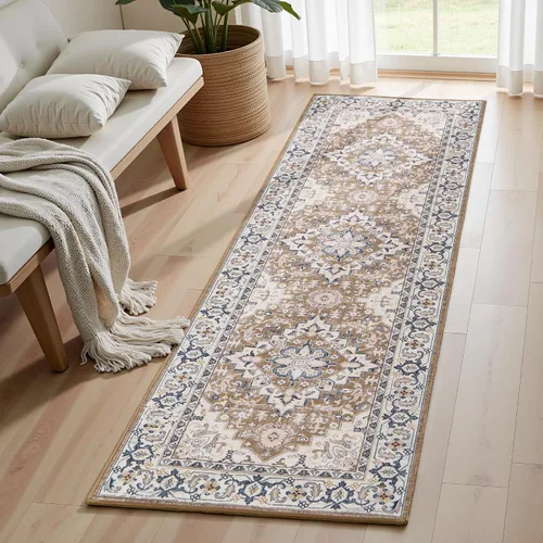 Miniatura 78 de Lofus 8x10 Alfombras de área para sala de estar, alfombra de área lavable, alfombras para dormitorio, cocina, alfombra vintage boho, alfombra suave