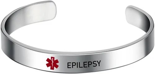 Miniatura 8 de LoEnMe Jewelry Pulseras de alerta médica personalizadas para hombres y mujeres, personalizable, grabado gratuito, acero inoxidable, pulsera