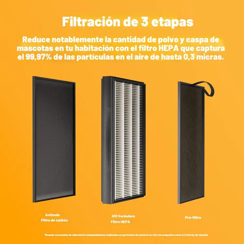 Miniatura 3 de Kenmore PM2010 Purificadores de Aire con Filtro HEPA Verdadero H13, Cubre hasta 1200 Pies Cuadrados, Sistema de Filtración HEPA de 3 Etapas