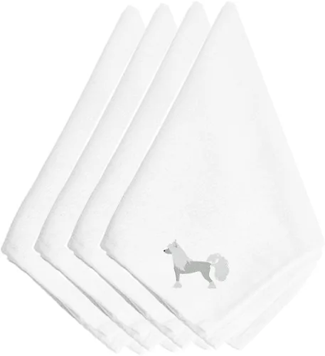 Miniatura 24 de Caroline's Treasures BB3448NPKE Affenpinscher - Juego de 4 servilletas bordadas, lavables, suaves, duraderas, servilletas de mesa para hotel