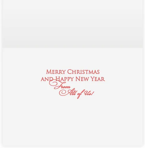 Miniatura 2 de The Gallery Collection, Paquete de 25 tarjetas, tarjetas de Navidad con sobres forrados de aluminio (adornos de abeto plateado), para negocios