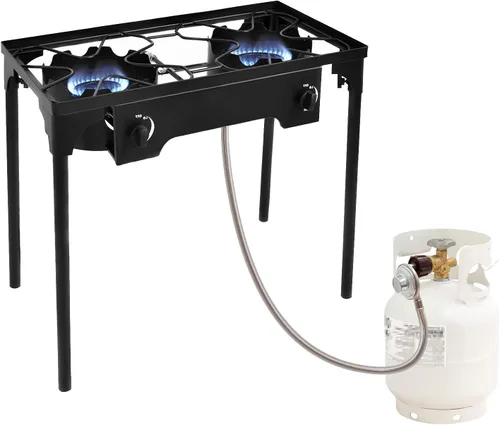 Miniatura 7 de Regulador de propano y manguera para piezas de repuesto universales de regulador de parrilla, manguera trenzada de acero inoxidable de 4 pies