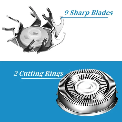 Miniatura 5 de Cuchilla de repuesto para cabeza de afeitadora Skull Shaver Pitbull Gold Silver Platinum PRO Shaver de repuesto de 4 cabezales, cabezales
