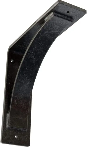 Miniatura 205 de Soporte de acero Morris de 3 pulgadas de ancho x 6 pulgadas de profundidad x 6 pulgadas de alto, latón envejecido