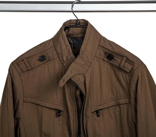 Miniatura 6 de MAWA by Reston Lloyd, Percha de acero antideslizante para trajes/chaquetas, soldadores de apoyo ancho con gancho giratorio, cobre, juego de 5 (42-L)