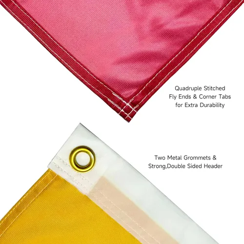 Miniatura 7 de Bandera griega de Phi Kappa Tau de la fraternidad oficial, ojales de latón y doble costura, pancarta de poliéster para decoración de pared
