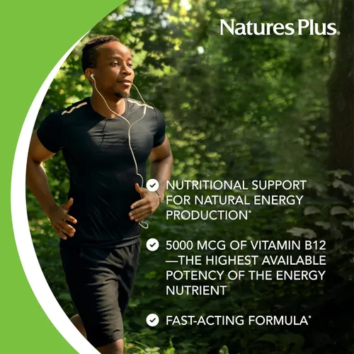 Miniatura 4 de NaturesPlus Shot-O-B12 - 30 cápsulas blandas - 5000 mcg - Apoya la energía y la salud inmunológica - Sin gluten - 30 porciones