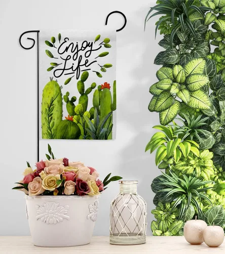 Miniatura 9 de Breeze Decor Cactus Life - Bandera de jardín – Regional Southwest Desert Country Succulent Area – Cartel de decoración de la casa pequeño