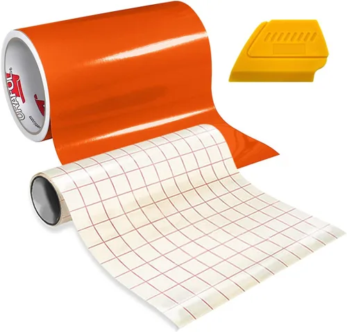 Miniatura 3 de ORACAL 651 Vinilo adhesivo de alto brillo para manualidades, rollo de 15 x 1 pie con rollo de papel de transferencia de 12 x 24 pulgadas y escobilla