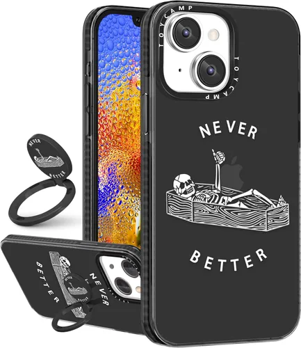 Miniatura 31 de Toycamp Funda para iPhone 13 Pro Max Blanca Con soporte de anillo, lindo astronauta, divertido diseño de dibujos animados, para niñas