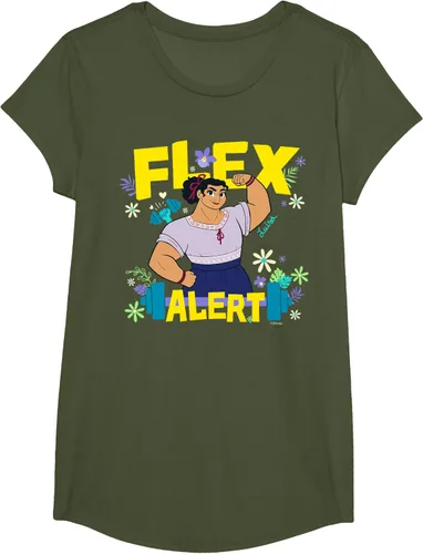Miniatura 70 de Disney Encanto Luisa Madrigal Flex Alert Camiseta, Negro
