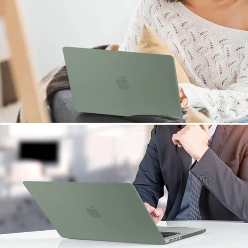 Miniatura 8 de TWOLSKOO Funda compatible con M4 MacBook Air de 15 pulgadas versión 2025-2023 M4 A3241 M3 A3114 M2 A2941, carcasa rígida de plástico, protector