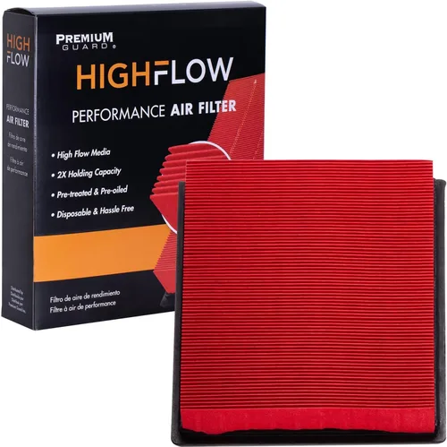 HIGHFLOW PA4675X - Filtro de aire desechable de alto rendimiento para motor | Se adapta a 16-24 INFINITI Q50 3.0L, 13-19 Nissan Sentra 1.8L, 08-13