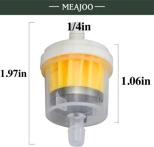 Miniatura 2 de 3 filtros de combustible en línea 691035 493629 de 40 micras 1/4 pulgadas para Briggs Stratton, repuesto para motores Kawasaki 49019-0014 49019-7001