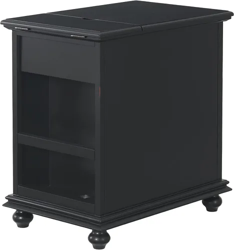 Miniatura 11 de Martin Svensson Home Elegante mesa auxiliar para silla con potencia, 24 pulgadas de ancho x 16 pulgadas de profundidad x 25 pulgadas de alto, negro