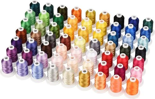 Simthread Hilo de máquina de bordar 63 colores 800 yardas para bordar y coser