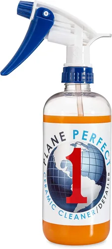 Plane Perfect 1 revestimiento de cerámica SiO2 de grado aeronáutico – Spray detallador rápido de alto brillo – Sin agua, protección hidrofóbica y