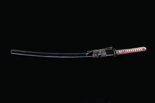 Miniatura 8 de Handforged Samurai Katana Sword - Damascus/1060/1095 High Carbon Steel, Full Tang, Iron Tsuba, Solid Wood Saya - Real Functional Sharp Blade for