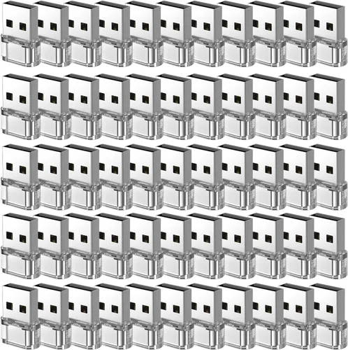 Miniatura 25 de Adaptador USB-A a USB-C paquete de 5 unidades, convertidor cargador USBC hembra a A macho, convertidor USB a USBC para iPhone 15 Plus Pro Max/Apple