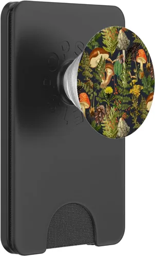 Miniatura 6 de Escena del bosque de hongos, bayas de saúco, hongos naturales PopSockets PopGrip: agarre intercambiable para teléfonos y tabletas PopSockets MagSafe