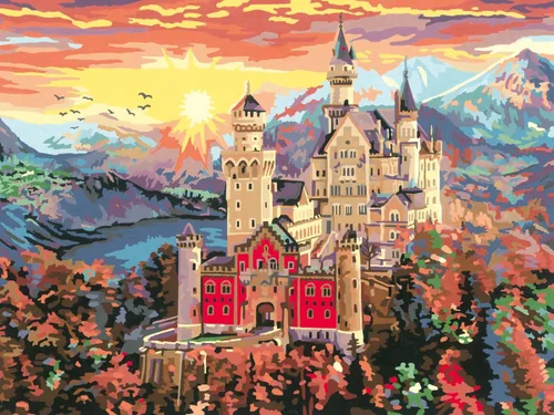 Miniatura 6 de Ravensburger CreArt Fairytale Castle - Kit de pintura por números para adultos, pintura de artes y manualidades para edades de 14 años en adelante
