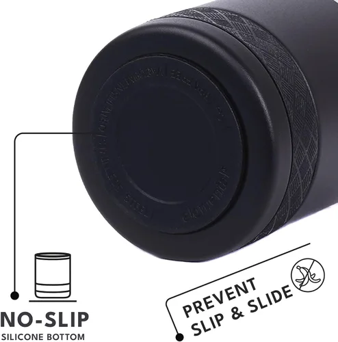 Miniatura 5 de Elemental Recess Vaso bajo de 10 oz, taza de acero inoxidable de triple pared con tapa de Tritan no fracturable, vaso de whisky aislado, taza