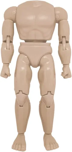 Miniatura 5 de Figures Toy Company Cuerpo muscular retro tipo S de 8 pulgadas (afroamericano)