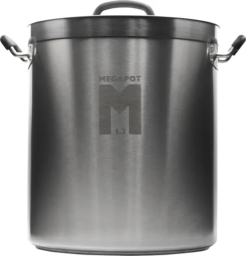 Miniatura 8 de Northern Brewer - Hervidor de cerveza de acero inoxidable MegaPot con marcas de volumen (20 galones con válvula y termómetro)