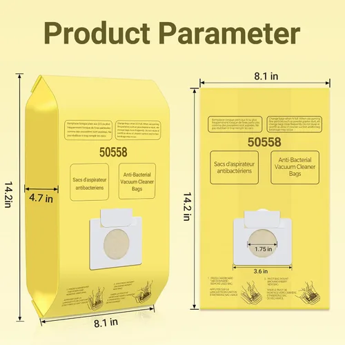 Miniatura 16 de 50558 Bolsas de vacío de repuesto para recipiente Kenmore tipo C/Q 5055, 50555, 50557, 50558 y Pana·sonic tipo C-5, C-18, 200 Series, 400 Series