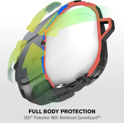 Miniatura 3 de VENA vArmor - Funda resistente compatible con Apple Airpods 3 2021, mecanismo de bloqueo seguro, resistente a prueba de golpes, con mosquetón