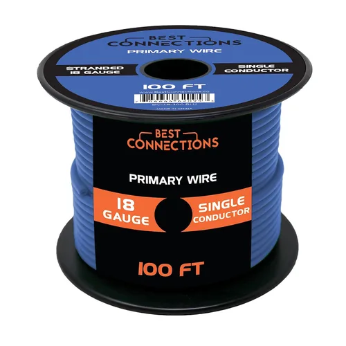 Miniatura 40 de BEST CONNECTIONS Cable primario automotriz – 100 pies (varias opciones de color) Ideal para remolques, altavoces y circuitos de iluminación Verde