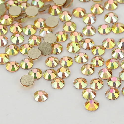 Miniatura 3 de Towenm 720 diamantes de imitación de cristal con parte trasera plana, SS20 de 0.189 in, cristales de cristal de parte trasera plana no termofijos