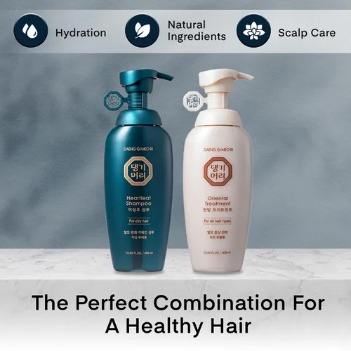 Miniatura 5 de Daeng Gi Meo Ri Set de cuidado para la pérdida de cabello - Champú para cabello graso + tratamiento para todo tipo de cabello, 13.5 onzas líquidas