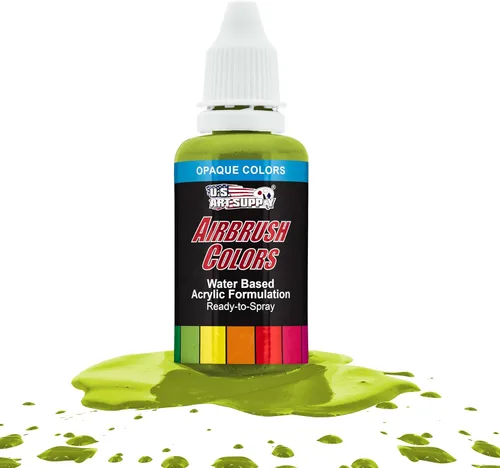 Miniatura 20 de U.S. Art Supply Opaque Lake Blue - Pintura acrílica para aerógrafo con efectos especiales, 8 onzas, lista para rociar, pintura con pincel de aire a