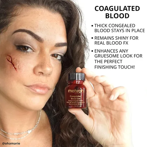 Miniatura 4 de Mehron maquillaje de sangre en Gel para efectos especiales halloween películas- .5 oz
