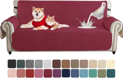 Miniatura 41 de XINEAGE Funda 100% impermeable para silla y sofá para mascotas, funda antideslizante para sofá, fundas lavables para silla, protector de muebles