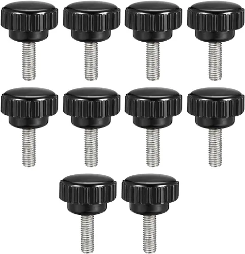 Miniatura 9 de uxcell Perillas de sujeción moleteadas con rosca métrica macho M4 x 1.969 in, tornillo de agarre para pulgar, perno de mango de sujeción manual