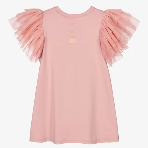 Miniatura 8 de Vestido de niña para bebé, con enormes capas de mangas de tul con alas - Traje de fiesta perfecto, vestidos para ocasiones especiales para niñas