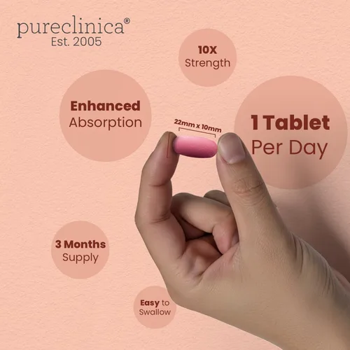 Miniatura 4 de pureclinica 1000 mg de resveratrol x 90 tabletas (suministro de 3 meses). 10 veces de fuerza con extracto de pimienta negra para una absorción más
