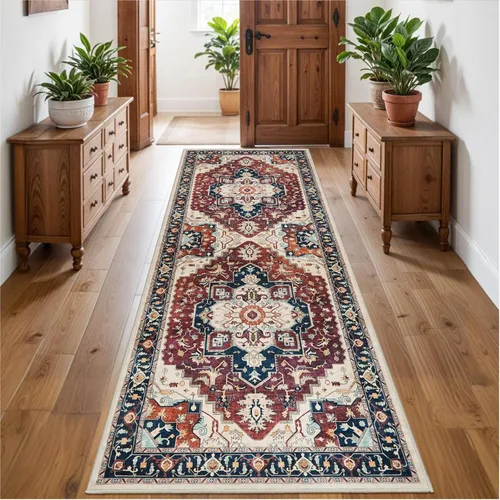 Miniatura 37 de Alfombra de pasillo lavable de 2 x 3 pies - Alfombra antideslizante resistente a las manchas, alfombras y tapetes de cocina duraderos