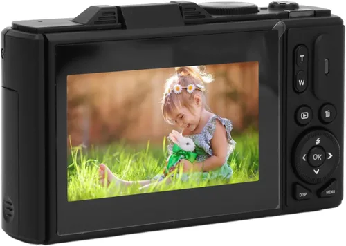 Miniatura 7 de Cámara digital 4K para fotografía, cámara de vlogging de 64MP para con pantalla abatible de 180° de 3 pulgadas, zoom digital 18X