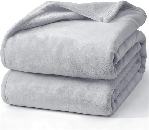 Miniatura 38 de Hansleep Manta de forro polar para sofá beige, súper suave manta de franela esponjosa y acogedora para todas las estaciones, beige, manta de 50x60